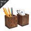 Solid Wood Desktop Stationary Pen Holders