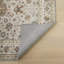 Traditional Mocha Washable/Stain Guarded Area Rug -713138211