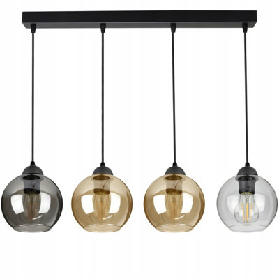 Vard 4 - Light Matte Black Kitchen Island Pendant