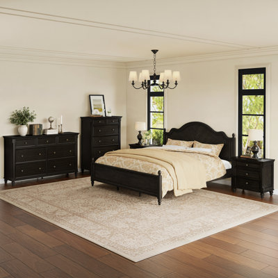 Mid-Century Modern Solid Wood Bedroom Set