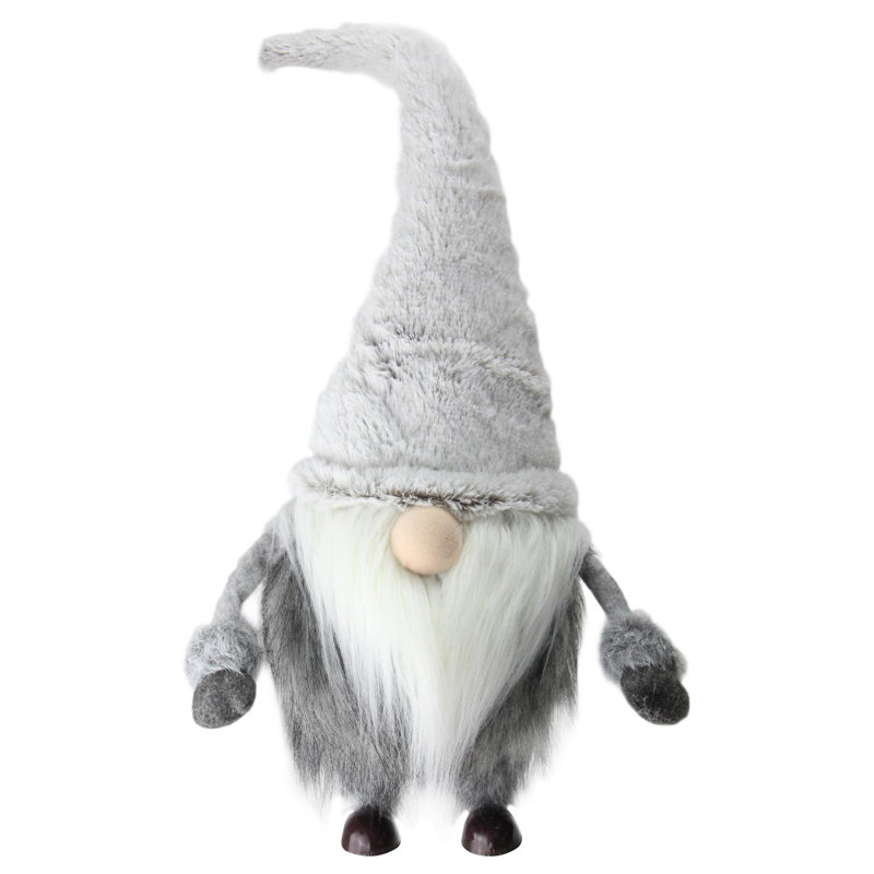 Figurine de Noël 20,5 "blanche et grise