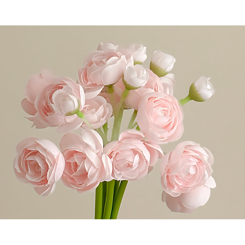 Bouquet de pivoines, Rose