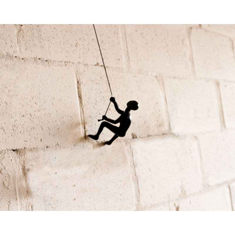 Art mural unique, H 5,50 po x l 3,50 po, Noir, noir, noir, noir