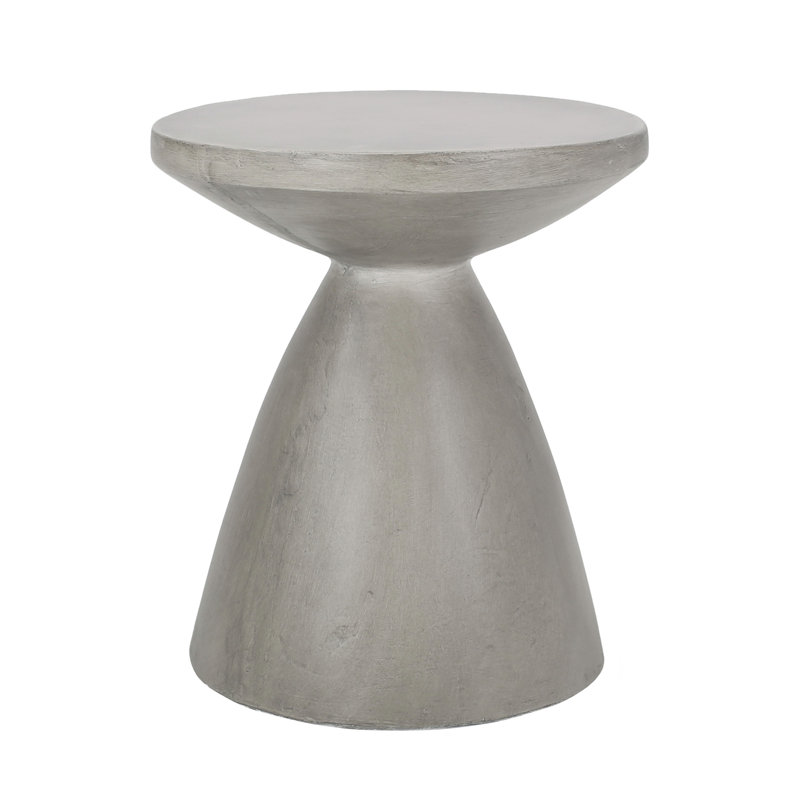 Table d'appoint d'extérieur en béton léger