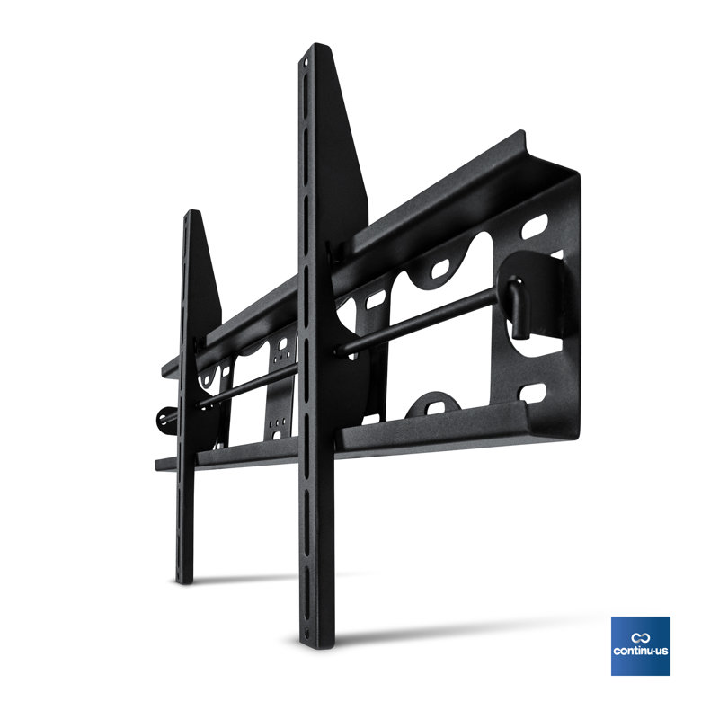 Black Steel Tiltable Wall Mount for 75" TVs