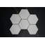 Bianco Dolomite 4 "hexagonal brillant