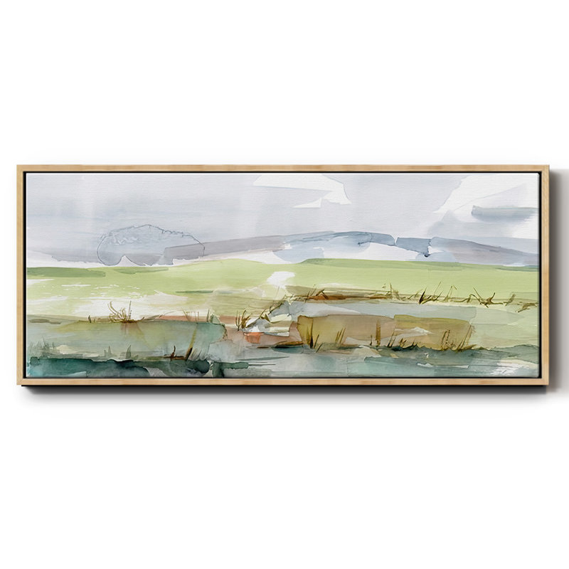 Pastel Inlet I - toile encadrée, H 20 po x l 50 po