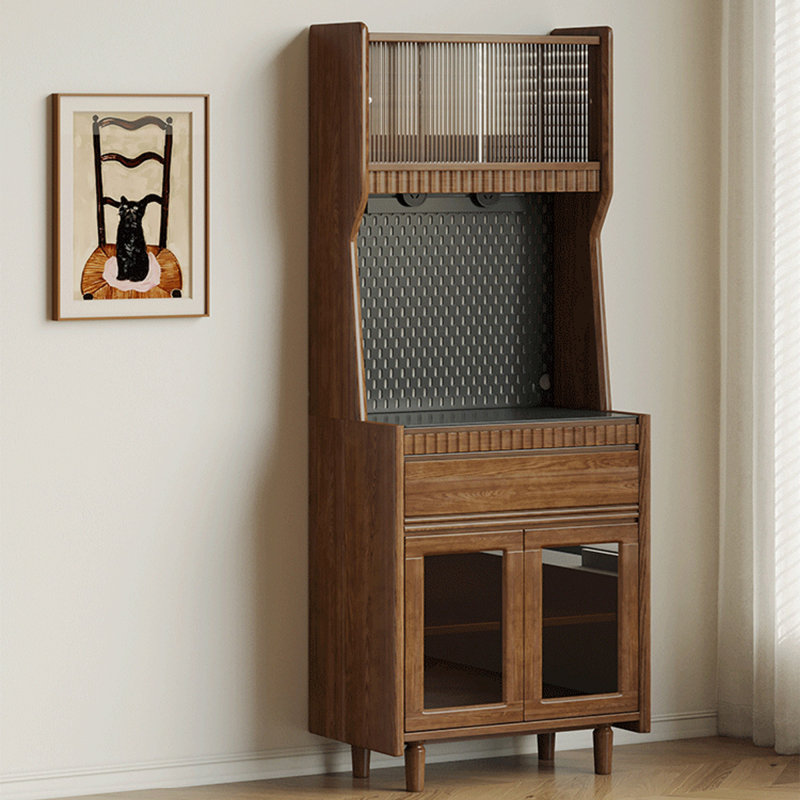 Armoire de rangement scandinave en bois massif