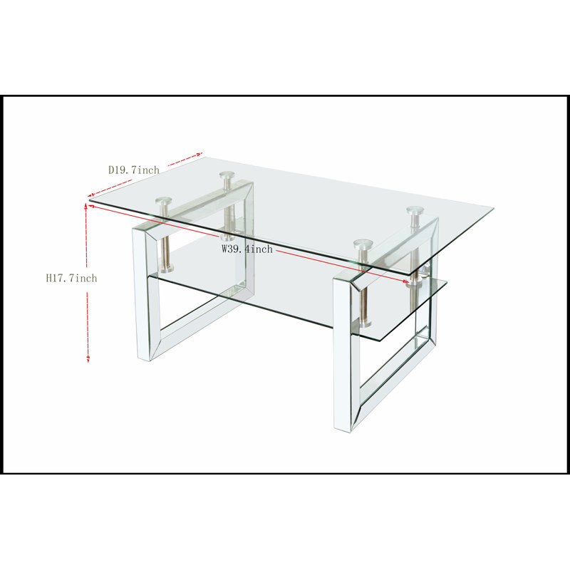 Table basse durable avec plateau en bois manufacturé, tablette et tiroir pour les salons modernes
