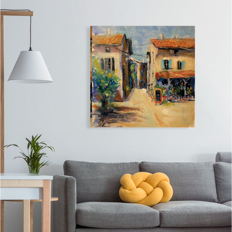 « france i », peinture, H 10 po x l 10 po x P 1,5 po, Toile tendue