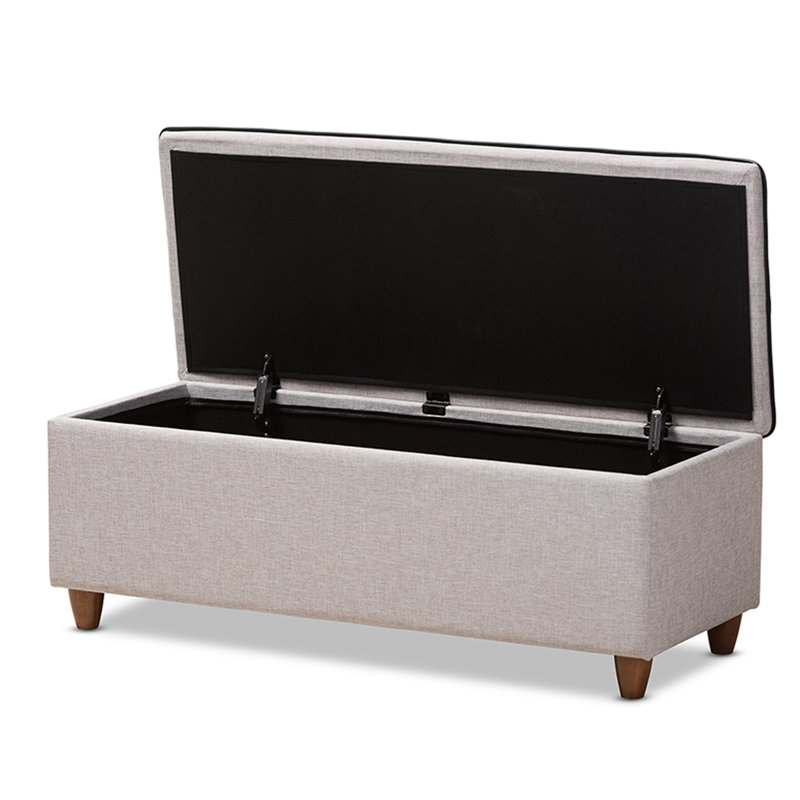 Banc de stoarge rembourré Seamon, Gris
