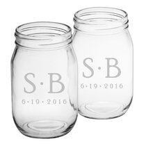 Vintage Bee Drinking Jars, Set of 4 - Farmhouse - Everyday Glasses - by  Susquehanna Glass Company