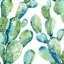 Rouleau de papier peint adhésif L 16,5 pi x l 20,5 po Defazio Prickly Cactus-1455426781