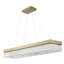 4-Light Gold LED Chandelier With Clear Crystal Accents