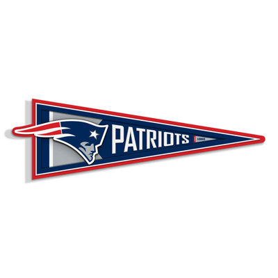 NFL New England Patriots Pennant Sign