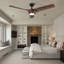Farmhouse 56"  3 - Blade Modern LED Propeller Ceiling Fan with Remote Control and Light Kit Included-1863878161