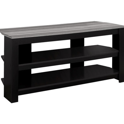 Meuble télé fonctionnel et élégant avec tablettes de rangement, idéal pour les centres de divertissement dans les salons et les chambres à coucher, design contemporain