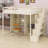 Multifunctional Loft Bed Featuring Built-In Stair Storage, Vanity Desk, Wardrobe, USB Ports & LED Lights-557326915