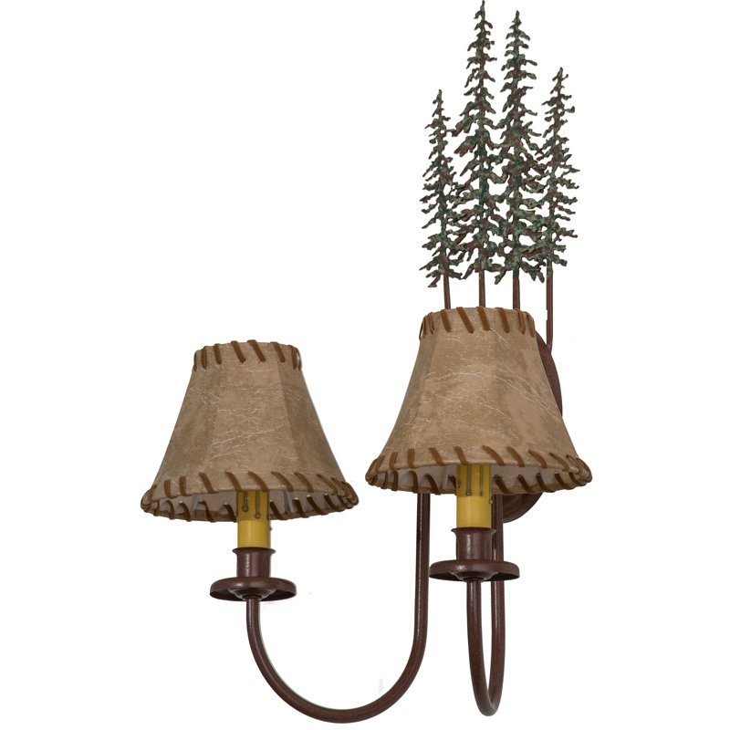 Lampe murale bougie 2 lumières