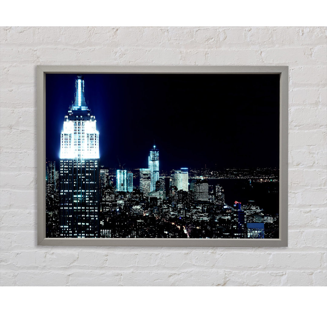 New York City White Glow Nights - Druck