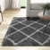 Tapis gris à poils longs Aviel