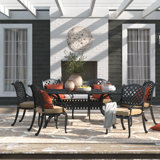 Frazee 7-Piece Patio Dining Set with Cushions and 42 x 72" Rectangular Dining Table