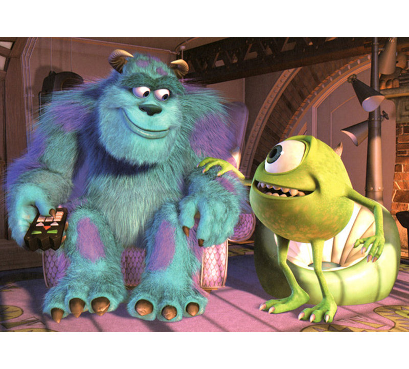 Mike & Sully, 13" H x 18" W