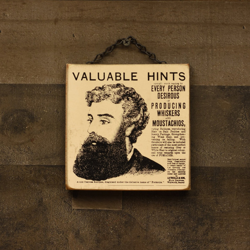 Vintage News Ad Curing Mens Hair Growth Hanging Wooden Sign Bathroom Home Decor Vintage News Ad Curing Mens Hair Growth Hanging Wooden Sign Bathroom Home Decor