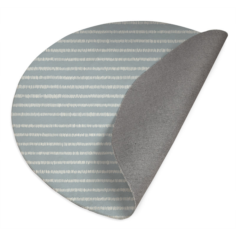 Scatter Row Activity Mat, Slate Blue/Blue, Round 5'