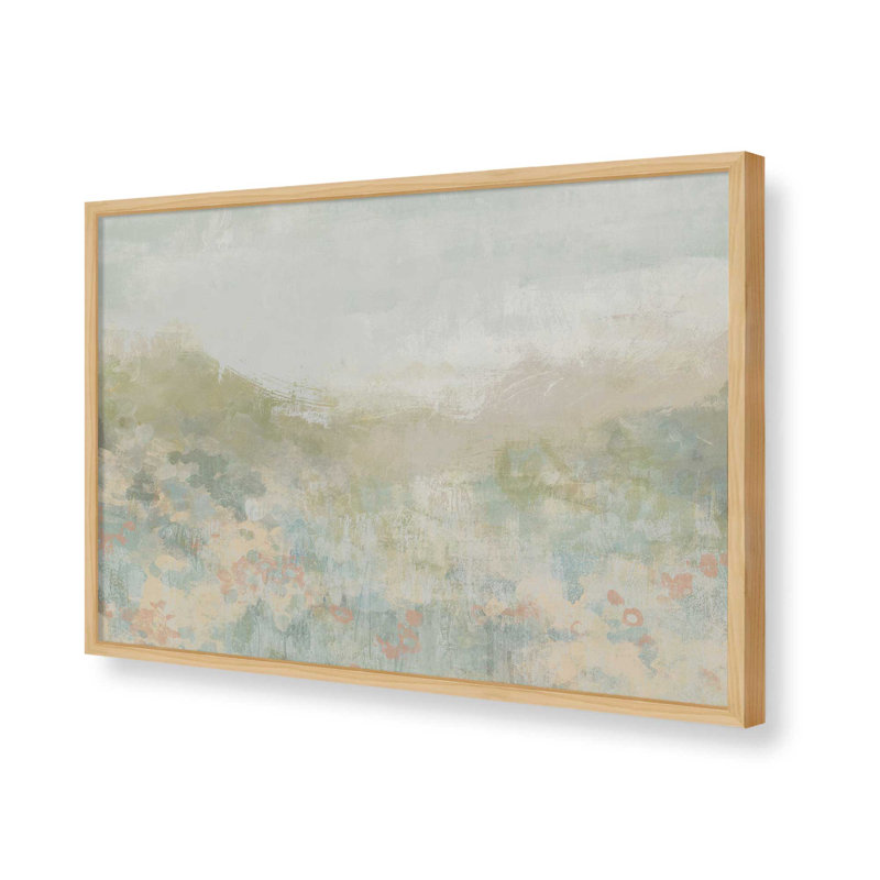 «Dreamy Meadow I» par June Erica Vess, reproduction d'art, H 12 po x l 18 po, Impression sur cadre ouvert sans papier mat