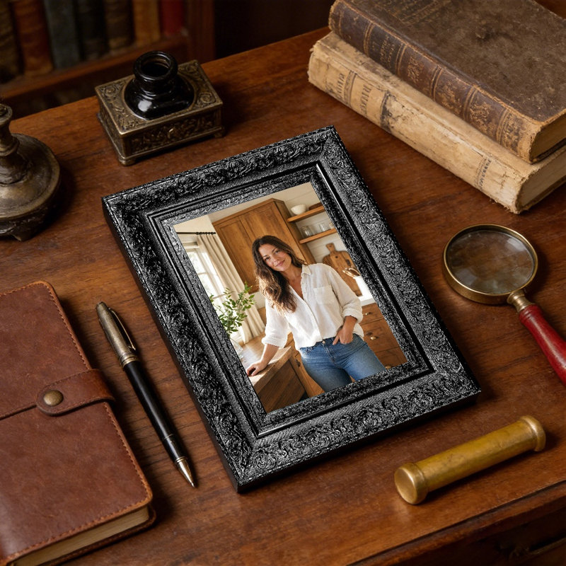Cadre photo noir classique 1 PC 8 "x 10" avec cadre PS léger, Black, 1, 8" W x 10" H