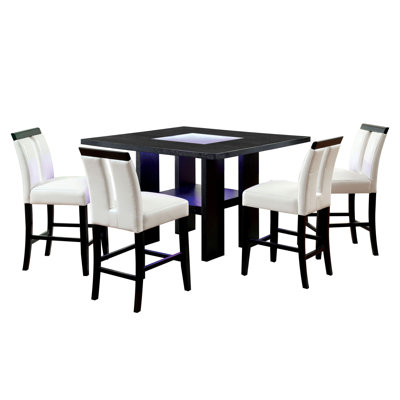 Ensemble de table de salle à manger 5 pièces à hauteur de comptoir Babli