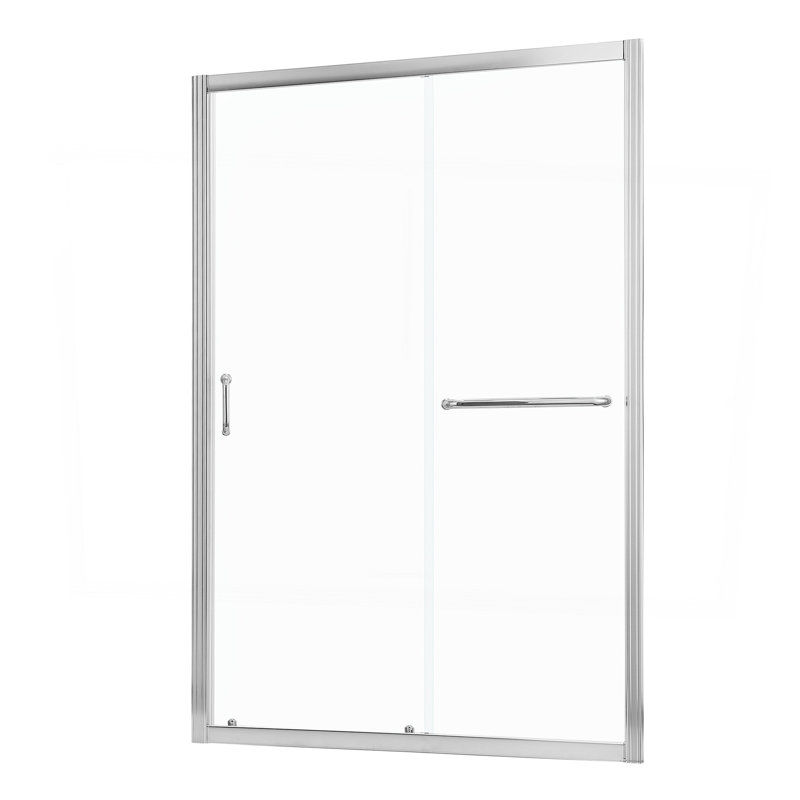 Paroi de douche coulissante simple H 60 po x H 72 po, Chrome chrome