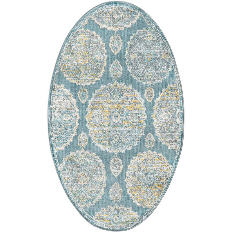 Oriental Indoor Rug, Oval 3'3" x 5'3"