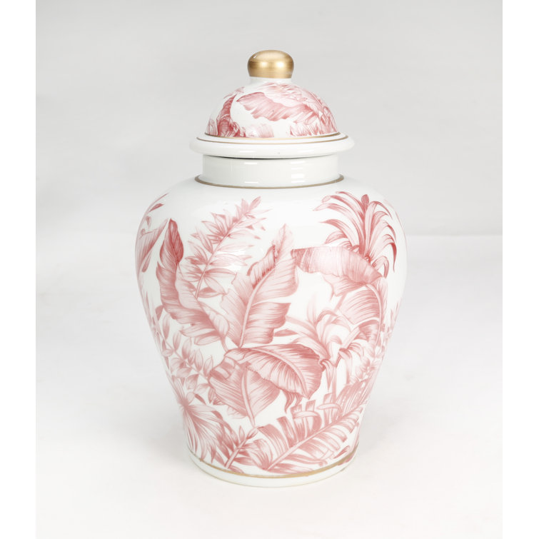 Ceramic General Jar Golden Leopard Ginger Jar Porcelain Handicraft