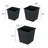 7.9" Square Nursery Plant Pot - Garden Plastic Pots With Drainage (5-Pack)-1478036254