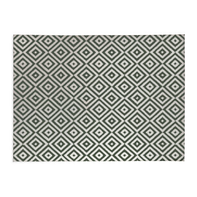 Ikat Eye Non-Slip Outdoor Rug