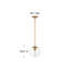 Luminaire suspendu sphère 1 lumière Warby-1228414762