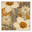 Tapis floral BCBG beige lavable à la machine Paesyn-956617899