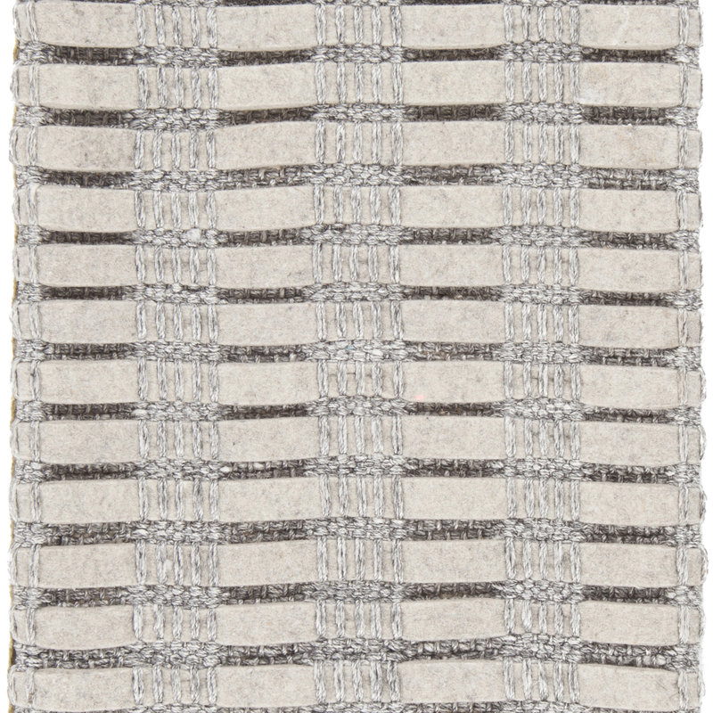 Gisela Hand-Woven Silver Area Rug, Rectangle 5' x 7'6"