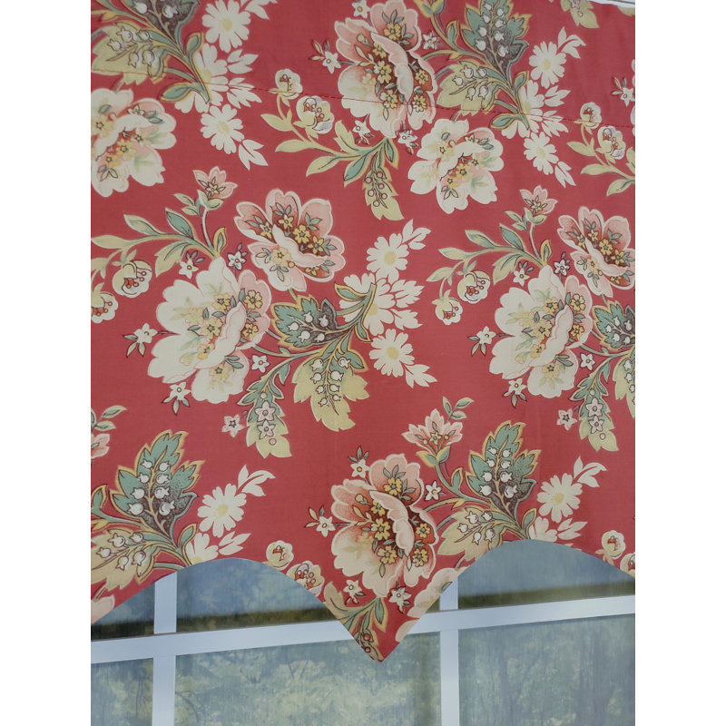 Asinat Floral Pointed Window Valance