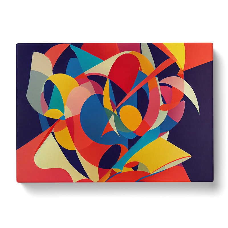 Splendid Abstract Art - Wrapped Canvas Print, 50cm H x 76cm W x 3cm D