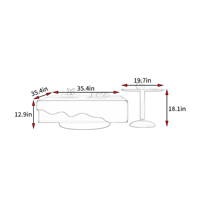 Italian Minimalist Style Coffee Table
