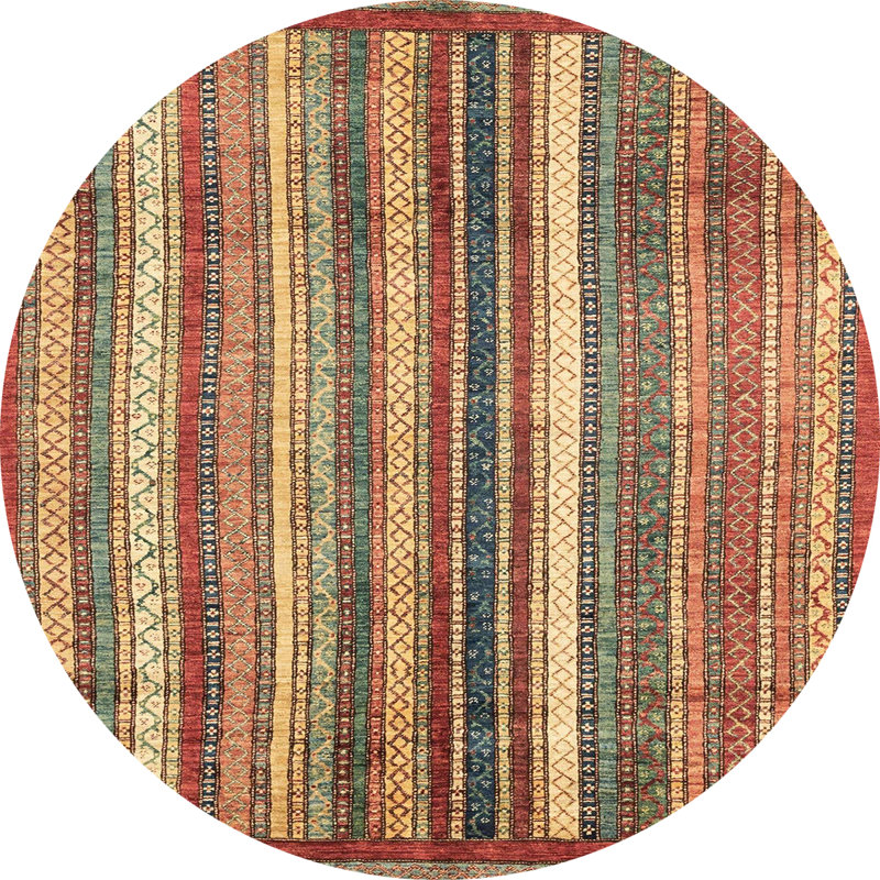 Abstract Indoor Rug, Round 4'