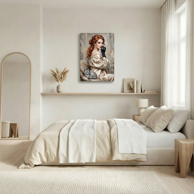 «Elegant Lady», reproduction d'art sur toile, ensemble de 1