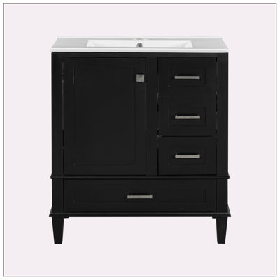 30" Bathroom Vanity with Sink Combo Set