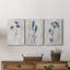 Indigo Botanical I - ensemble de 3 reproductions sur toiles tendues-1470110221