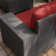 Ensemble de conversation 6 pièces en rotin HDPE toutes saisons avec coussins, accoudoirs extra larges et table basse avec plateau en verre
