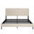 Beige King Size Platform Bed With Charging Station Noise Seamless And Assembly Storage Headboard 2 Ports No Box Spring Needed Frame Quick Painless Metal Construction Required