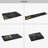 Black Gold Chenille Machine Washable Low-Pile Non-Slip Area Rug 4x6 Black Gold-129019774